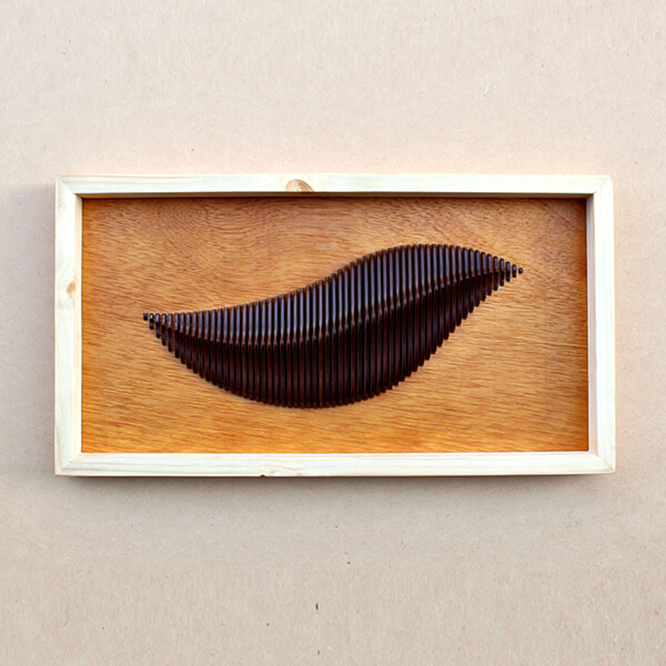 Leafy Trinity – 8″x16″